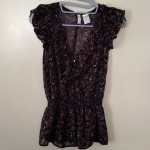 FULL TILT WOMEN SHORT SLEEVE BOHO TOP